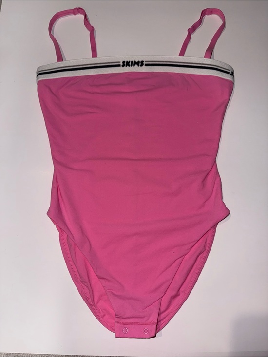 SKIMS Tops - Skims Pink Bodysuit Tennis Collection